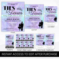 spring fathers day fundraiser idea daddy daughter dance flyer ticket sign bundle editable template digital download